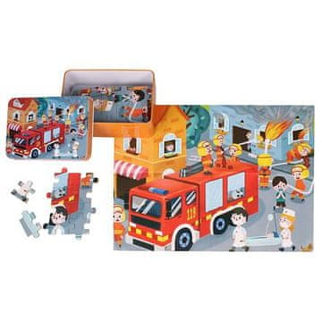 Merco Gasilski tovornjak puzzle 100 kosov paket 1 paket