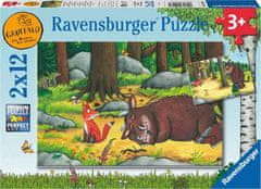 Ravensburger Sestavljanka Gruffalo in živali v gozdu 2x12 kosov
