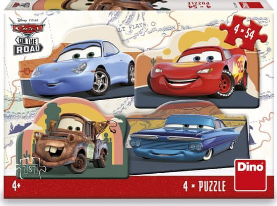 Dino Puzzle Avtomobili: na cesti 4x54 kosov