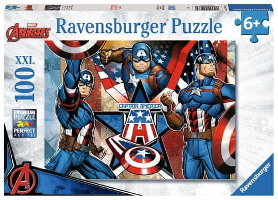 Ravensburger Sestavljanka Marvel: Captain America 100 kosov