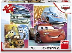 Dino Puzzle Cars: kamarádii 3x55 kosov