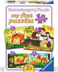 Ravensburger Moja prva sestavljanka Gozdne živali 4v1 (2,4,6,8 kosov)