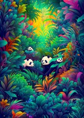 ENJOY Panda Sky Puzzle 1000 kosov