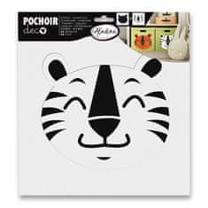 Aladine Plastična šablona - Tiger - dvojna, 28 x 28 cm