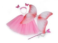 Karnevalski kostum - metuljeva vila - roza svetloba