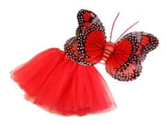 Karnevalski kostum - metulj - rdeč