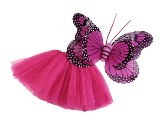 Karnevalski kostum - metulj - vijolična in roza