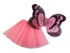 Karnevalski kostum - metulj - roza sv.