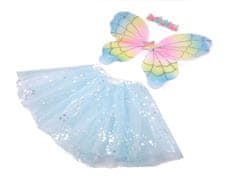 Karnevalski kostum - metulj - modra angelska bela