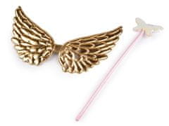 Karnevalski set - vila, angel - zlati