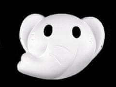 Karnevalska maska - praskalnik za slikanje živali - beli slon