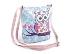 Torba za dojenčke sove 17x17 cm - modra lazurna