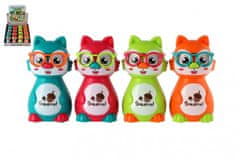 Teddies Veverica Squeeze and go plastika 10 cm na vztrajniku - mešanica barv