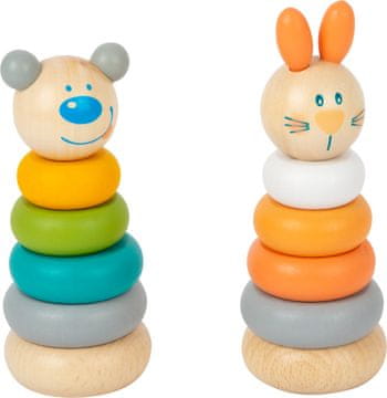Small foot majhen stolp za nameščanje nog pastelne barve 1 kos medvedka