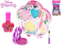 Disney Princess lepotni set senčilo za oči + bleščilo za ustnice + lak za nohte 5 kosov