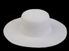 Dama poletni klobuk / slamnati klobuk za dekoracijo - bela