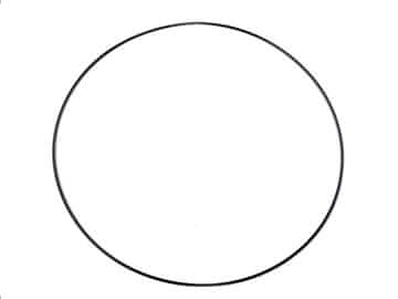 Kovinski krog Ø60 cm pobarvan - črn