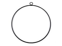 Kovinski krog za lovilec sanj / za dekoracijo Ø30 cm - črna mat
