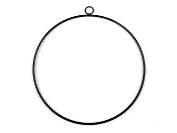 Kovinski krog Ø30 cm - črna mat barva