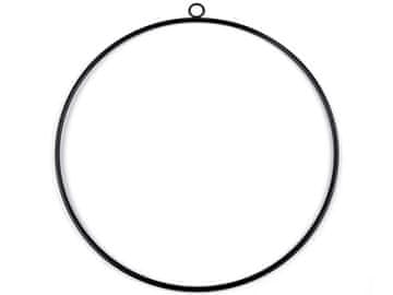 Kovinski krog Ø50 cm - črna mat barva