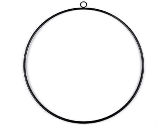 Kovinski krog Ø50 cm - črna mat barva