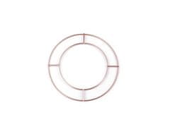 Dvojni kovinski krog za lovilec sanj / za dekoracijo Ø15 in 20 cm - (Ø15 cm) baker srednje mat