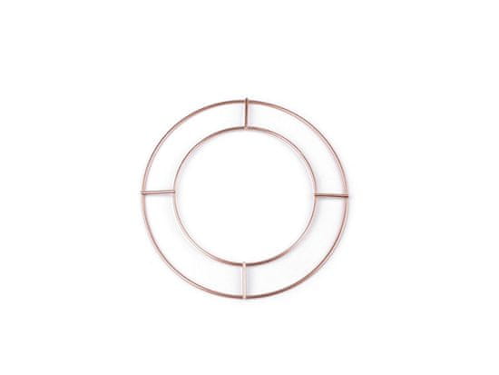 Dvojni kovinski krog za lovilec sanj / za dekoracijo Ø15 in 20 cm - (Ø15 cm) baker srednje mat