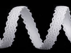 Samolepilna čipka širine 15 mm - bela naravna