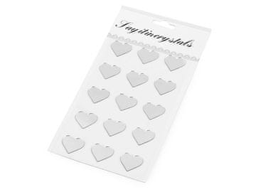 Samolepilna ogledala srčki, zvezdice - glej fotografijo srčki (12 kartic)