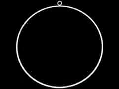 Kovinski krog za lovilec sanj/dekoracijo Ø50 cm - bela