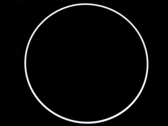 Kovinski krog za lovilec sanj/dekoracijo Ø36 cm - bela