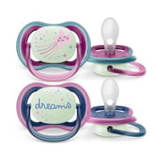 Avent Ultra air nočni dudelec 2 kosa 6-18 m deklica - 6-18 m