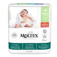 MOLTEX Pure&Nature pleničke za enkratno uporabo 4 Maxi (7-12 kg) 22 kosov