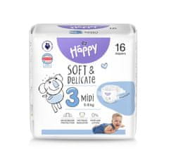 Bella Happy Otroške plenice za enkratno uporabo Midi 5-9 kg 16 kosov