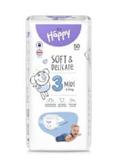 Bella Happy Otroške plenice za enkratno uporabo Midi 5-9 kg 50 kosov