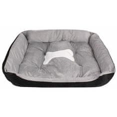 Udobna pasja postelja črna velikost S