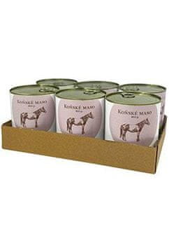 Bohemia Pet Food BOHEMIA Konjsko meso v lastnem soku SIX PACK 6x800g