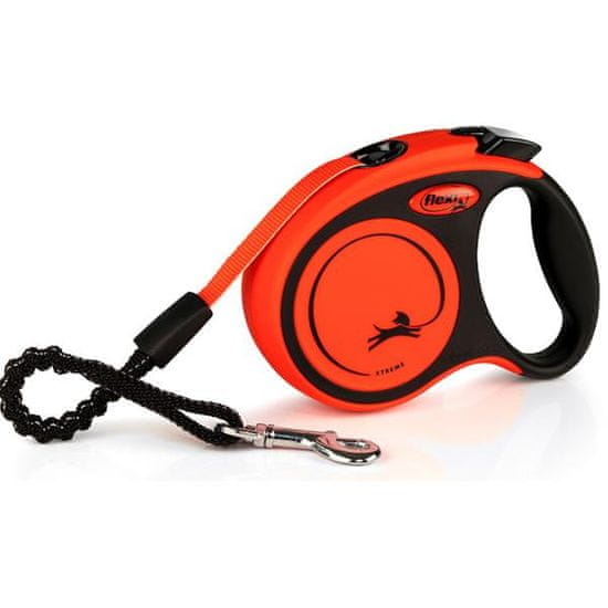 Flexi Pas Xtreme XS 3 m oranžne barve do 15 kg