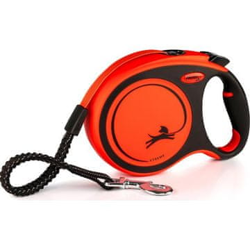 Flexi Pas Xtreme L 8 m oranžne barve do 55 kg