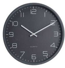 SEGNALE Stenska ura iz plastike 30 cm temno siva KO-C37362100tmse