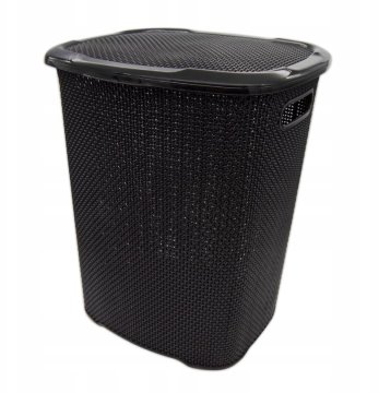 Ucsan Plastik Košara za perilo 52L PEARL črna