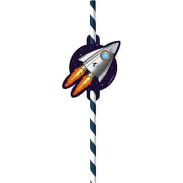 Amscan Papirnate slamice 8 kosov vesoljska raketa -