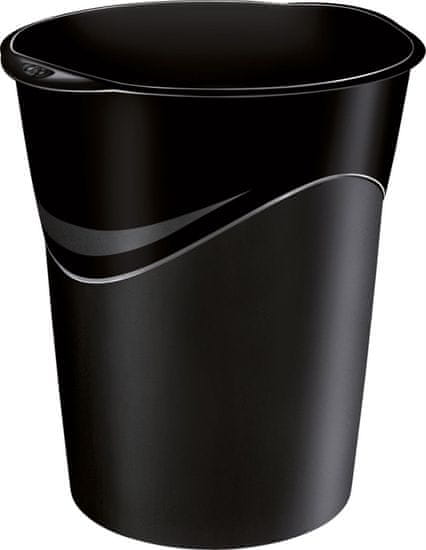 Koš za odpadke CepPro HAPPY 280 - 14 l, črna plastika