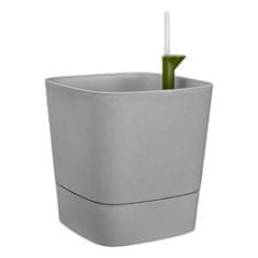 Elho Greensense Aqua Care Kvadratni samooskrbni lonček - svetli beton 30 cm