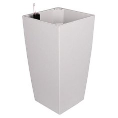 Plastkon Delto Stone samoprelivni sadilnik 30 x 58 cm, bel, v pakiranju po 1