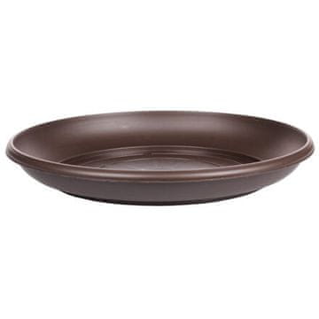 Plastkon Harmony skleda pod loncem rjave barve premera 20 cm