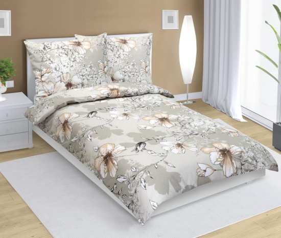 Flanelno posteljno perilo - 140x220, 70x90 cm - Ibišek