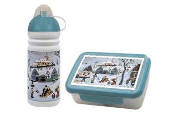 Komplet R&amp;B škatla in steklenička Lada - Otroške sani 700ml