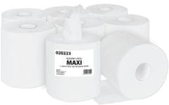 Primasoft Papirnate brisače v zvitku Maxi - dvoslojne, bele, reciklirane, 6 zvitkov