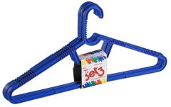 Heidrun PLASTIČNI OBEŠALNIK ZA OBLAČILA IN HLAČE, 3 KOSI, 43X19,5 CM